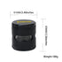 Gordon 5 Pieces Aluminum Alloy Herb Grinder, 61 mm Smoker Grinder with Window, Black Easy Clean Herb Grinders